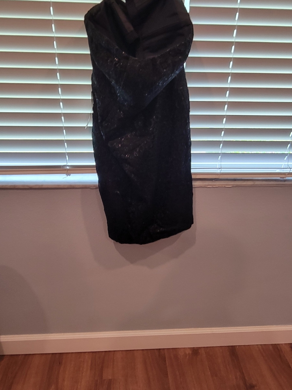 J. Crew Black Strapless Sequin Sheath Dress